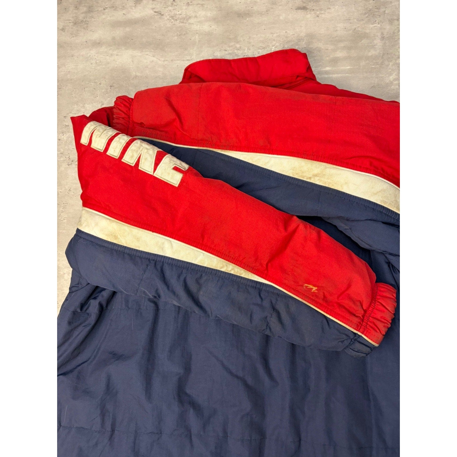 Vintage Nike Embroidered Spellout Full Zip Reversible Jacket Size XL YOUTH