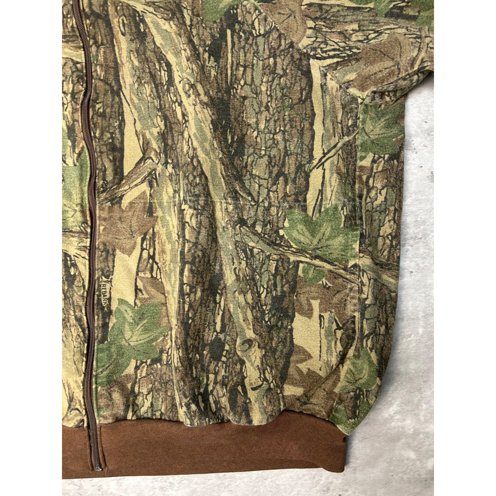 Vintage 90s Ocoee Realtree Camo Full Zip Hunting Bomber Jacket Size 2XL