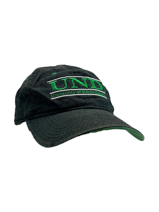 Vintage 90s University Of North Dakota NCAA The Game Strapback Hat OSFA