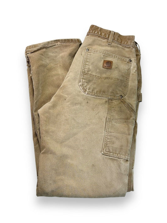 Vintage Carhartt Canvas Workwear Double Knee Carpenter Pants Size 31