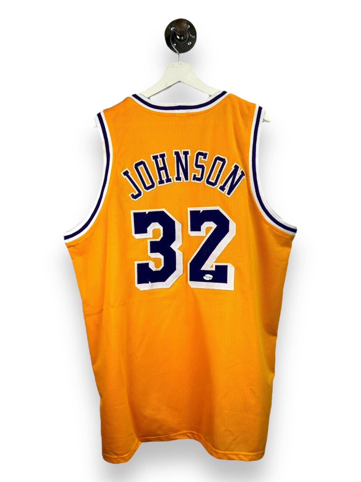 Vintage Magic Johnson #32 Los Angeles Lakers Stitched Jersey Size 2XL Yellow