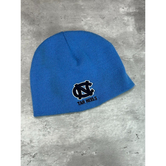 Vintage UNC Tarheels NCAA Embroidered Logo Collegiate Beanie Hat OSFA