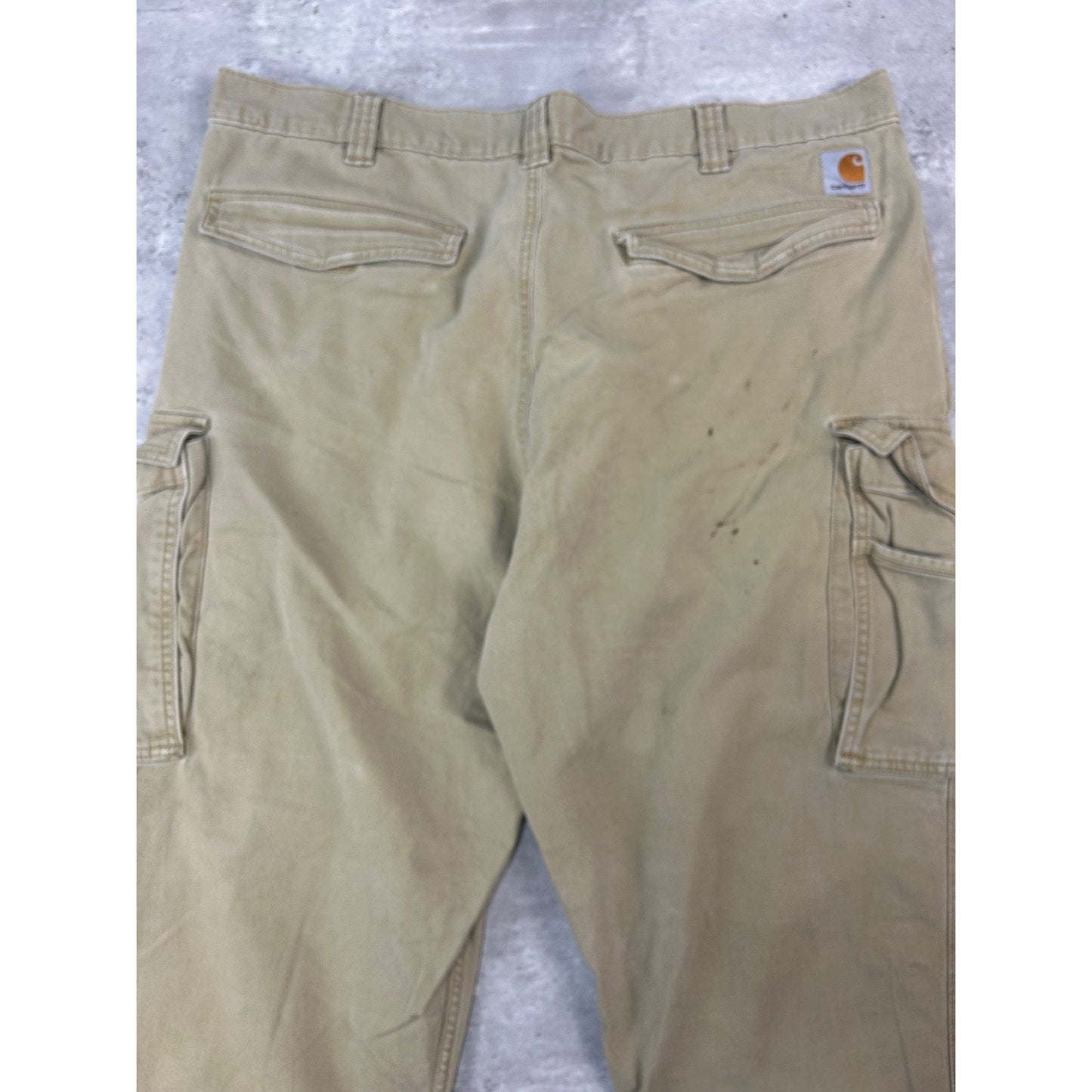 Carhartt Relaxed Fit Canvas Workwear Cargo Pants Size 38 Beige