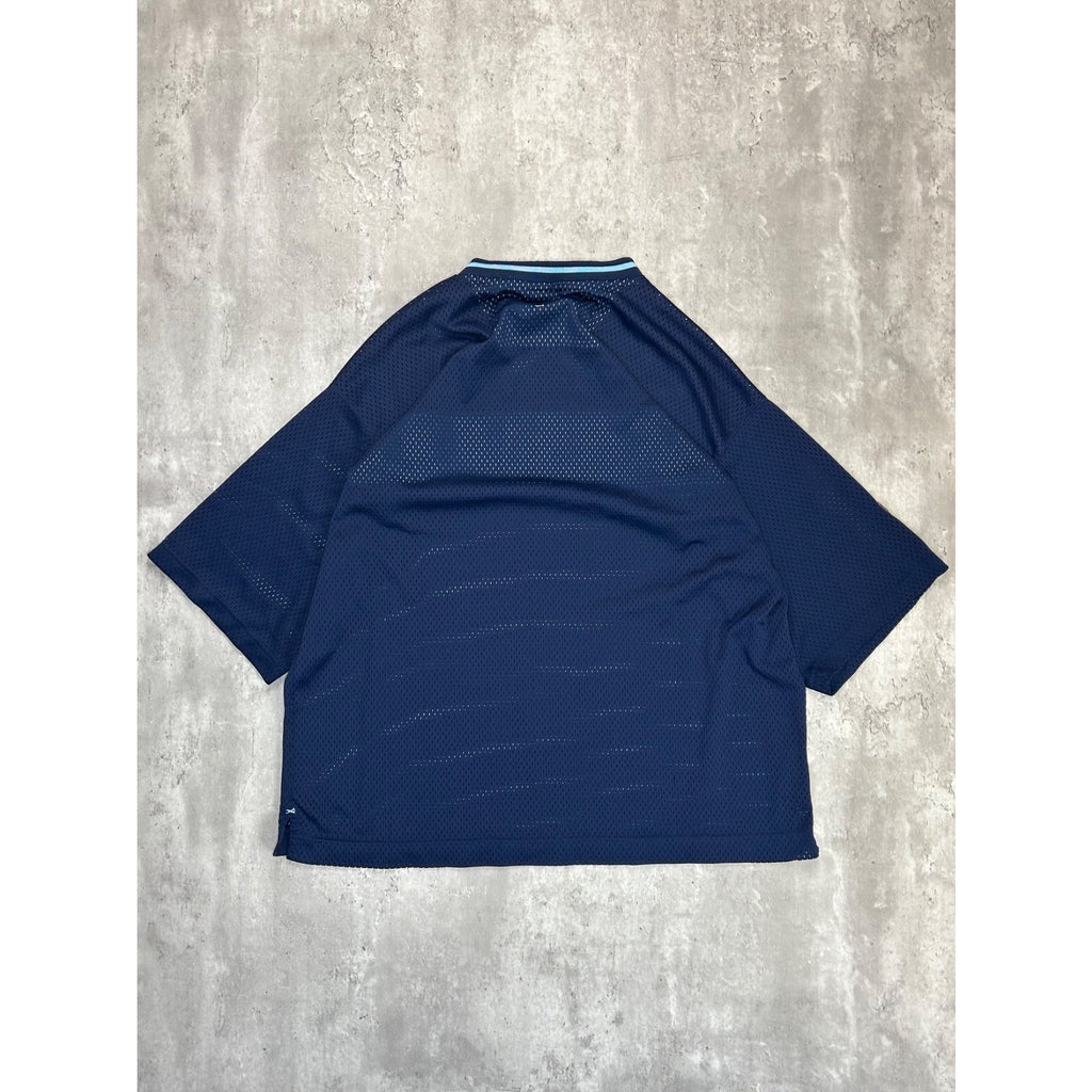 Vintage Y2K Southpole Two Tone Spellout Football Jersey Size XL Blue