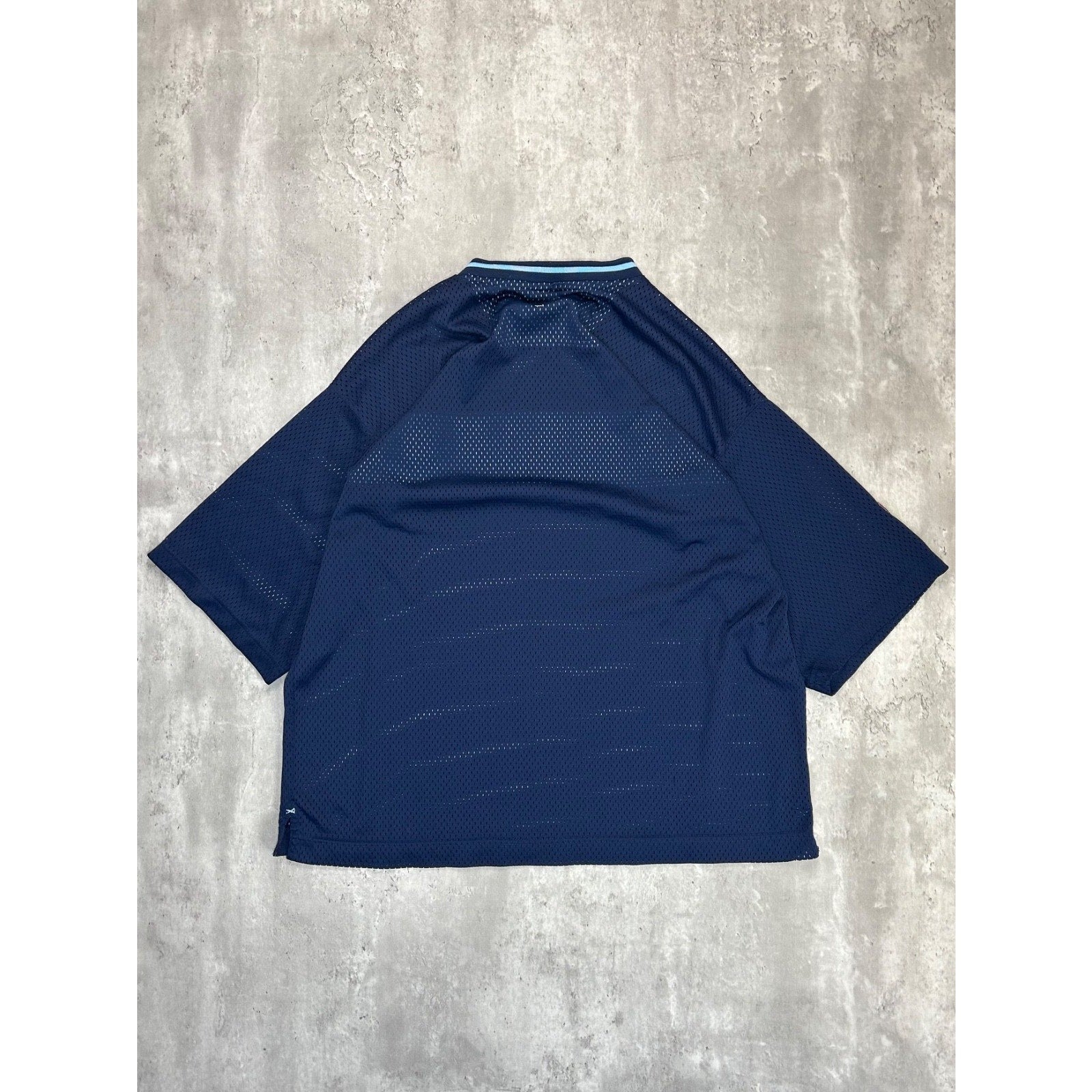 Vintage Y2K Southpole Two Tone Spellout Football Jersey Size XL Blue