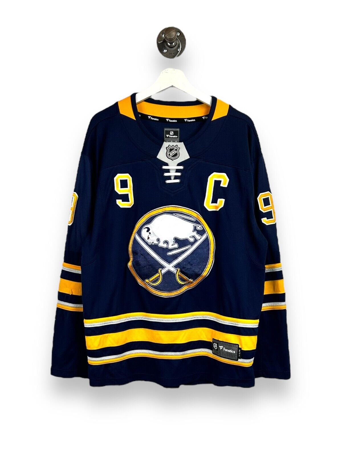 Jack Eichel Buffalo Sabres Stitched NHL Hockey Jersey Size Large Blue