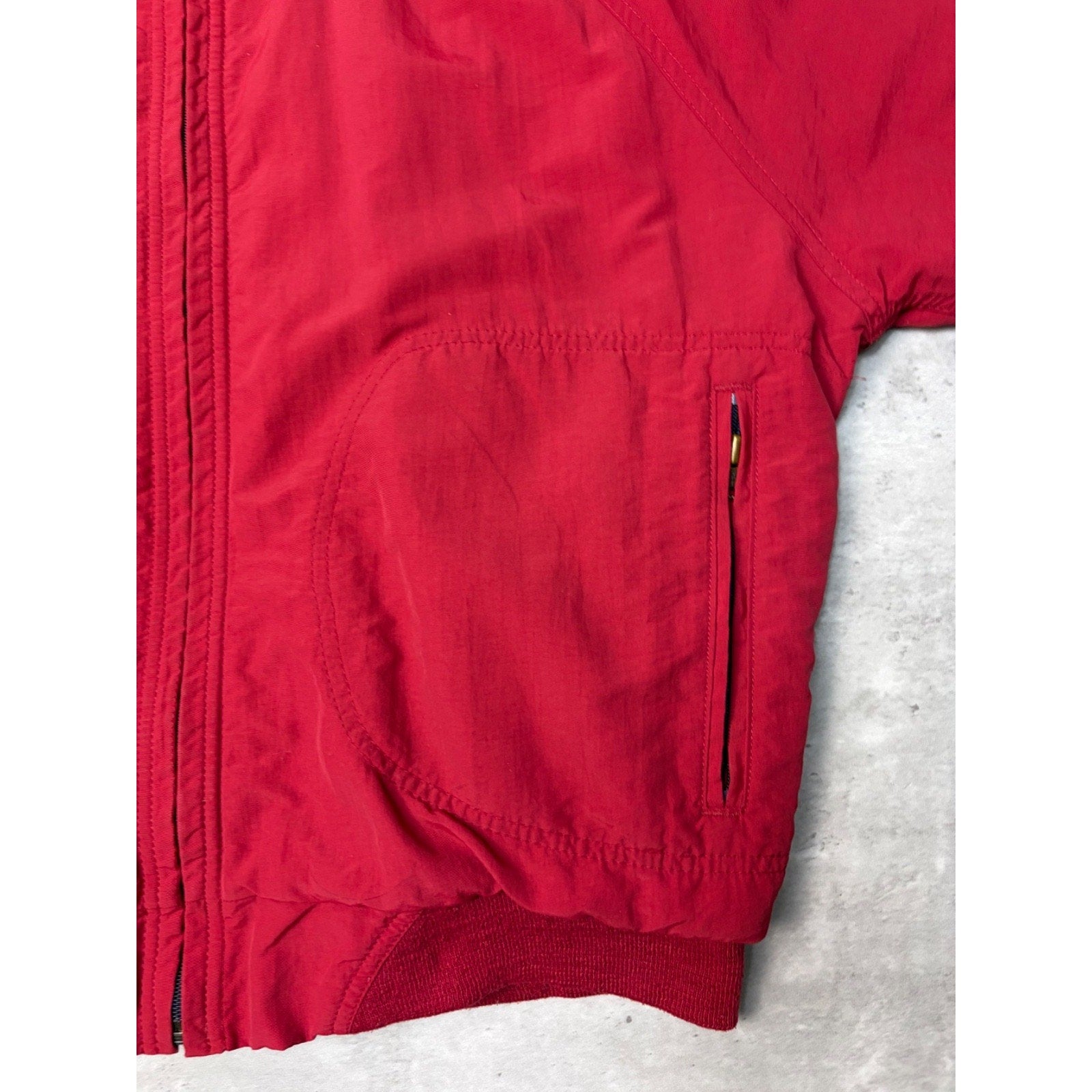 Vintage Woolrich Fleece Lined Full Zip Bomber Jacket Size Medium
