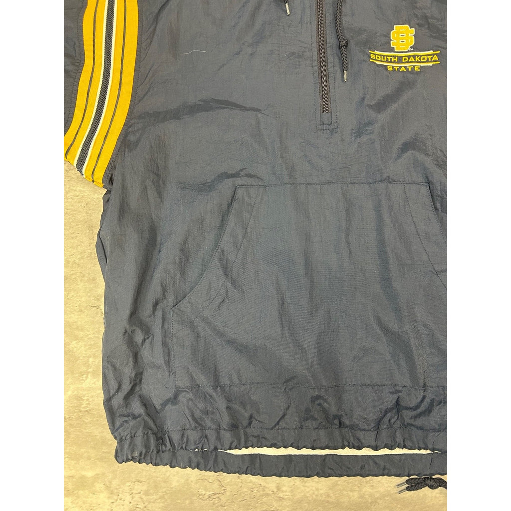 Vintage South Dakota State NCAA 1/2 Pullover Windbreaker Jacket Size Small