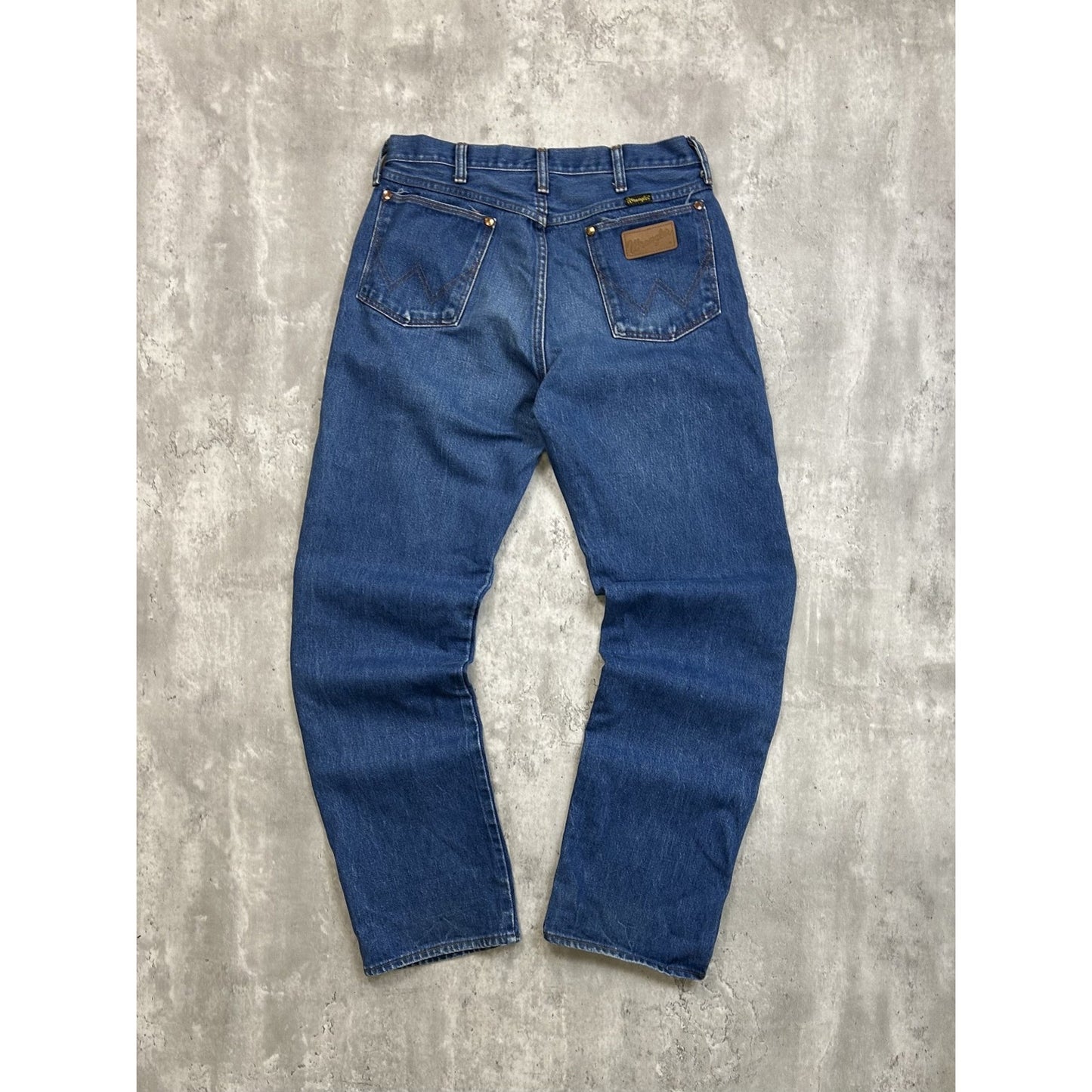 Vintage 80s Wrangler Western Style Dark Wash Denim Pants Size 31