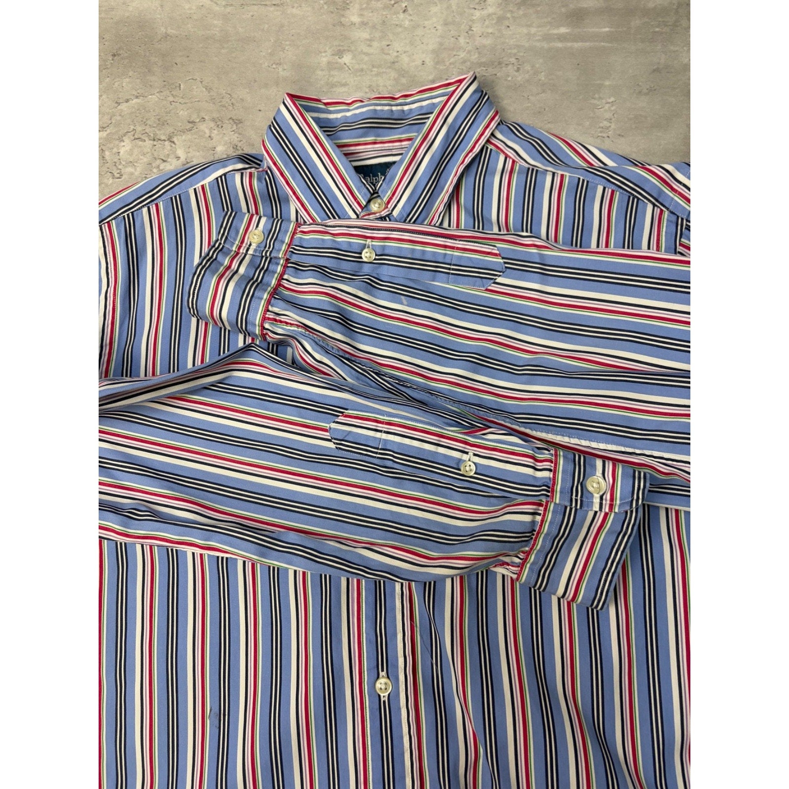 Vintage Polo Ralph Lauren Embroidered Pony Cropped Button Up Shirt Size Medium