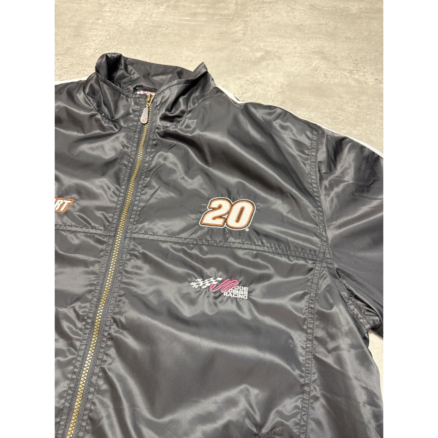 Vintage Tony Stewart #20 Nascar Embroidered Full Zip Windbreaker Jacket Size 2XL