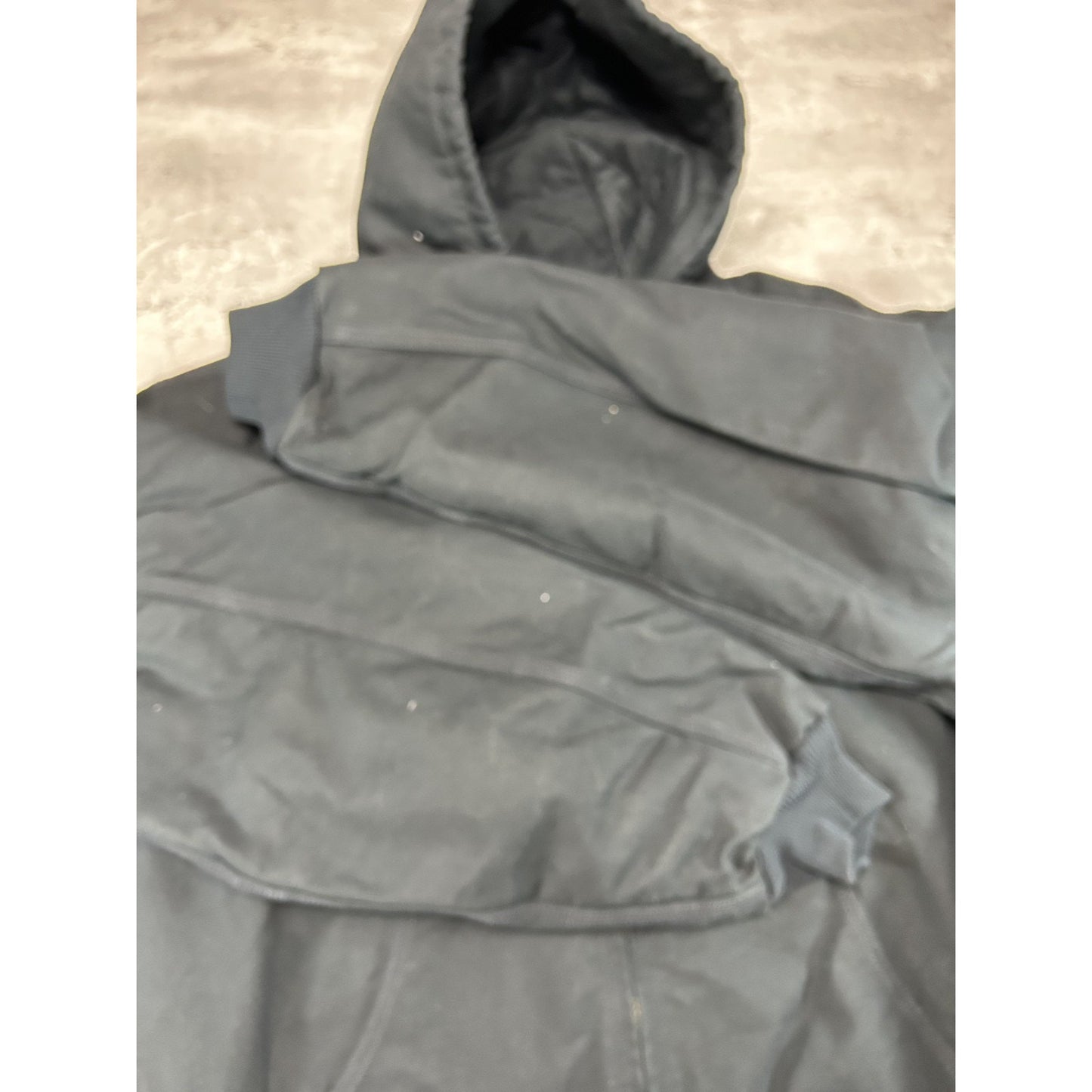 Vintage Carhartt Insulated Canvas Workwear Full Zip Active Hooded Jacket Sz 2XL