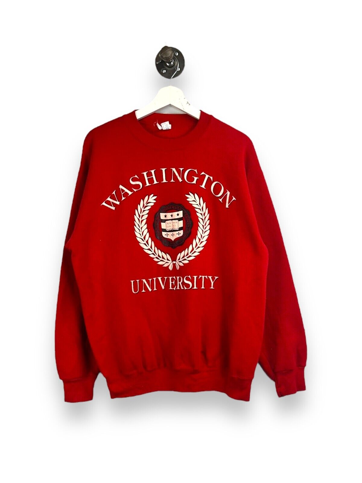 Vintage 80s Washington University NCAA Collegiate Crest Sweatshirt Size Large