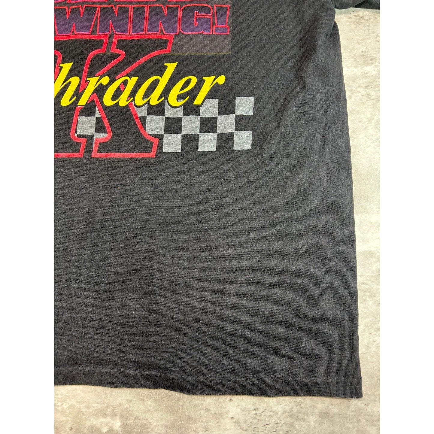 Vintage Ken Schrader #33 Nascar Skoal Racing Car Graphic T-Shirt Size Large