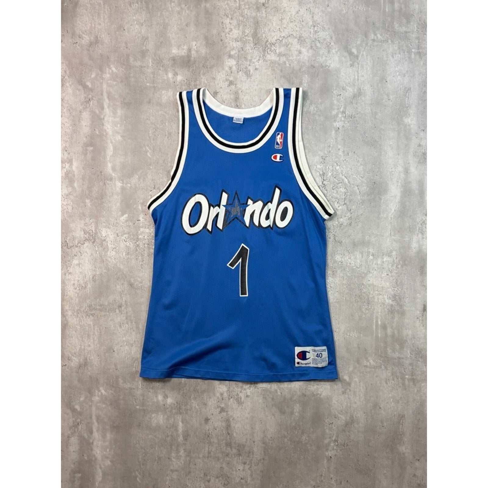 Vintage 90s Penny Hardaway #1 Orlando Magic NBA Basketball Jersey Size Medium
