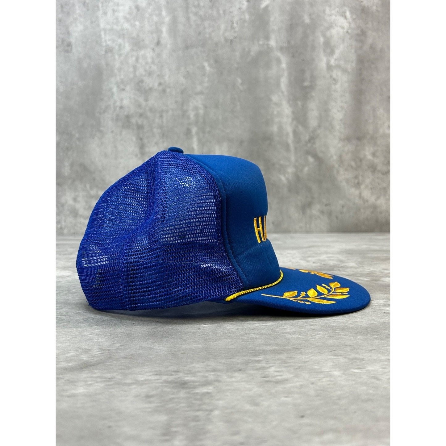 Vintage 90s Hawaii Embroidered Scrambled Eggs Trucker Snapback Hat OSFA