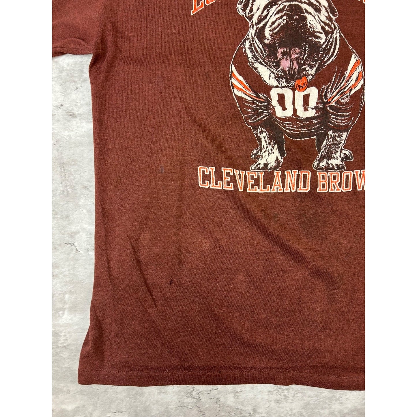 Vintage 90s Cleveland Browns NFL Love Them Dawgs Football T-Shirt Size Large