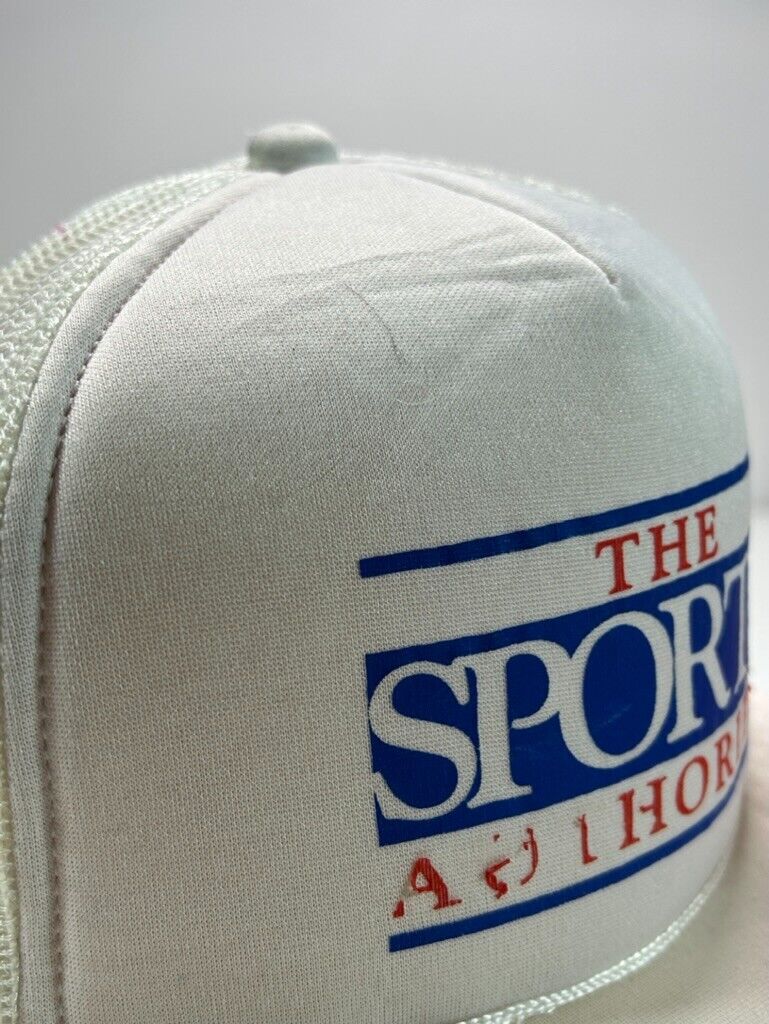 Vintage 80s/90s The Sports Authority Logo Graphic Trucker Snapback Hat OSFA