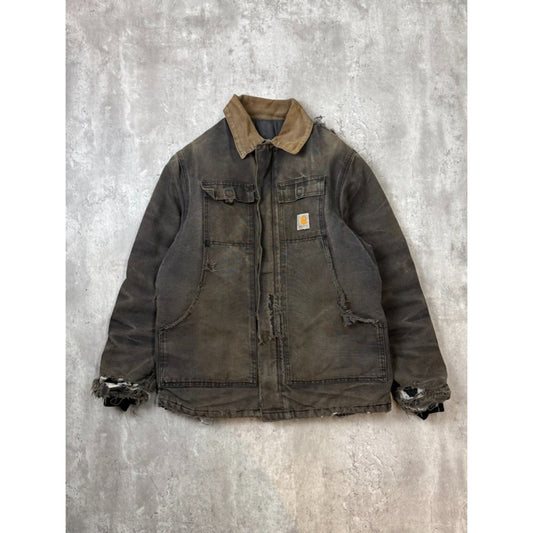 Vintage Carhartt Insulated Canvas Workwear Arctic Jacket Size XL