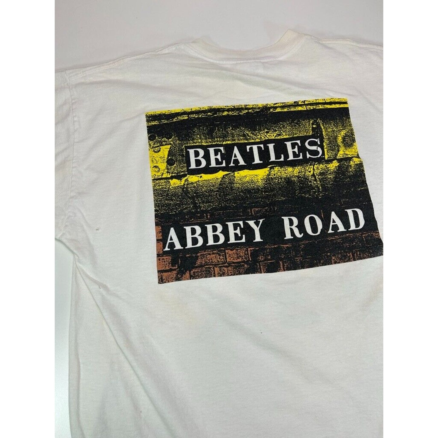 Vintage 1990 The Beatles Abbey Road Rock Album Promo T-Shirt Size XL