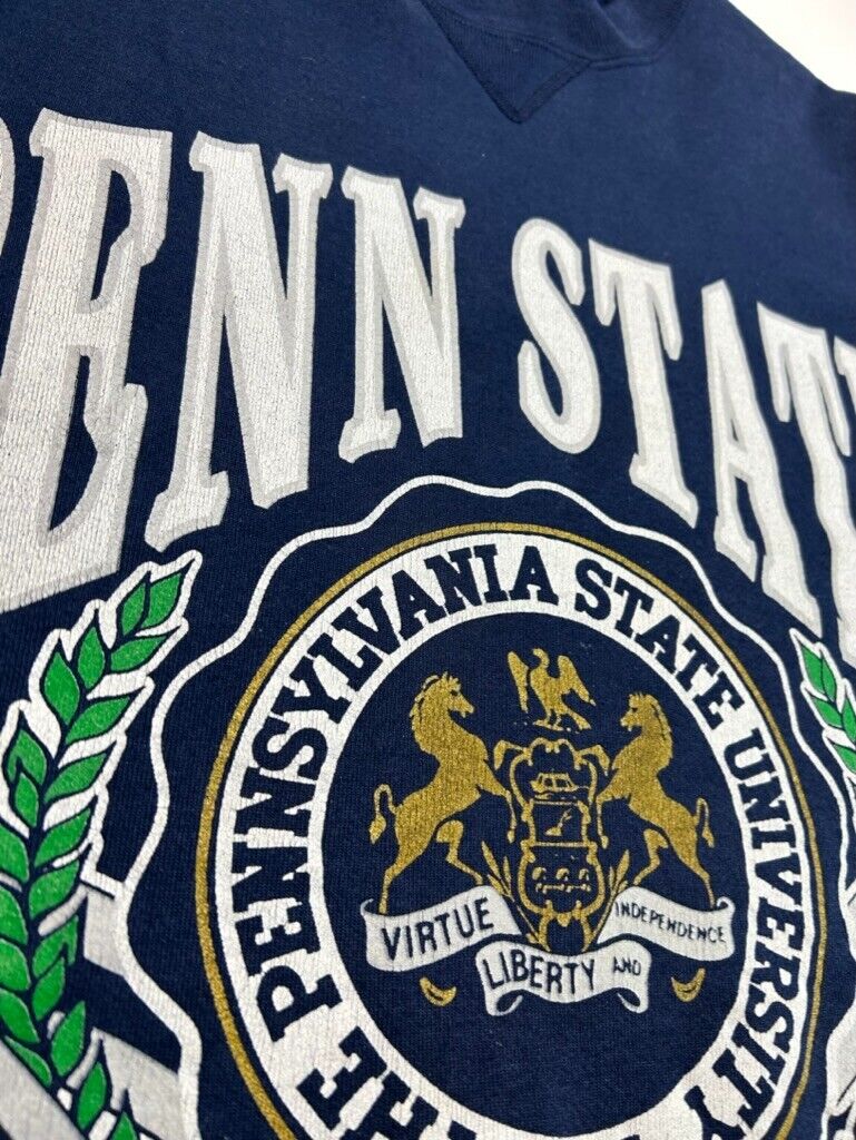 Vintage 90s Penn State Nittany Lions NCAA Collegiate Crest Sweatshirt Size Large