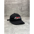 Vintage Budweiser Racing Embroidered Spellout Nascar Strapback Hat OSFA Black