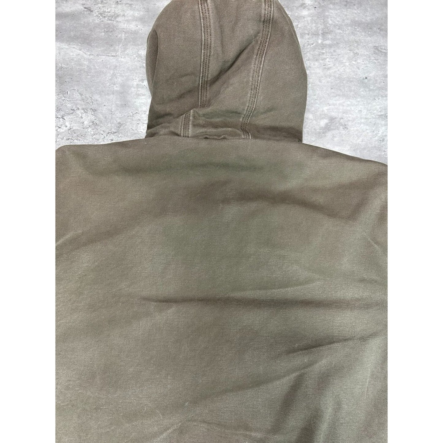 Vintage Carhartt Insulated Canvas Workwear Hooded Active Jacket Size XL