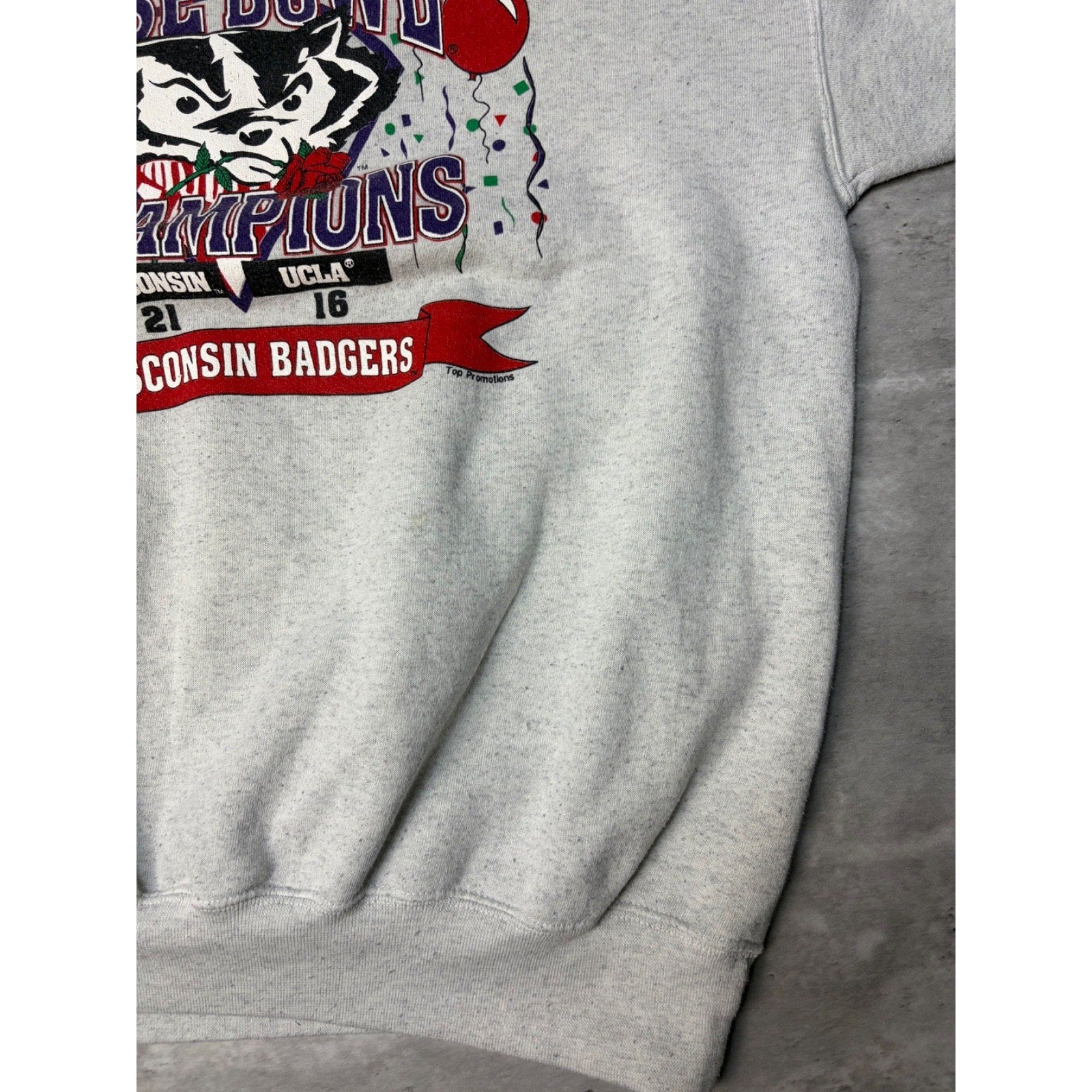 Vintage 1994 Wisconsin Badgers NCAA Rose Bowl Champs Sweatshirt Size 2XL