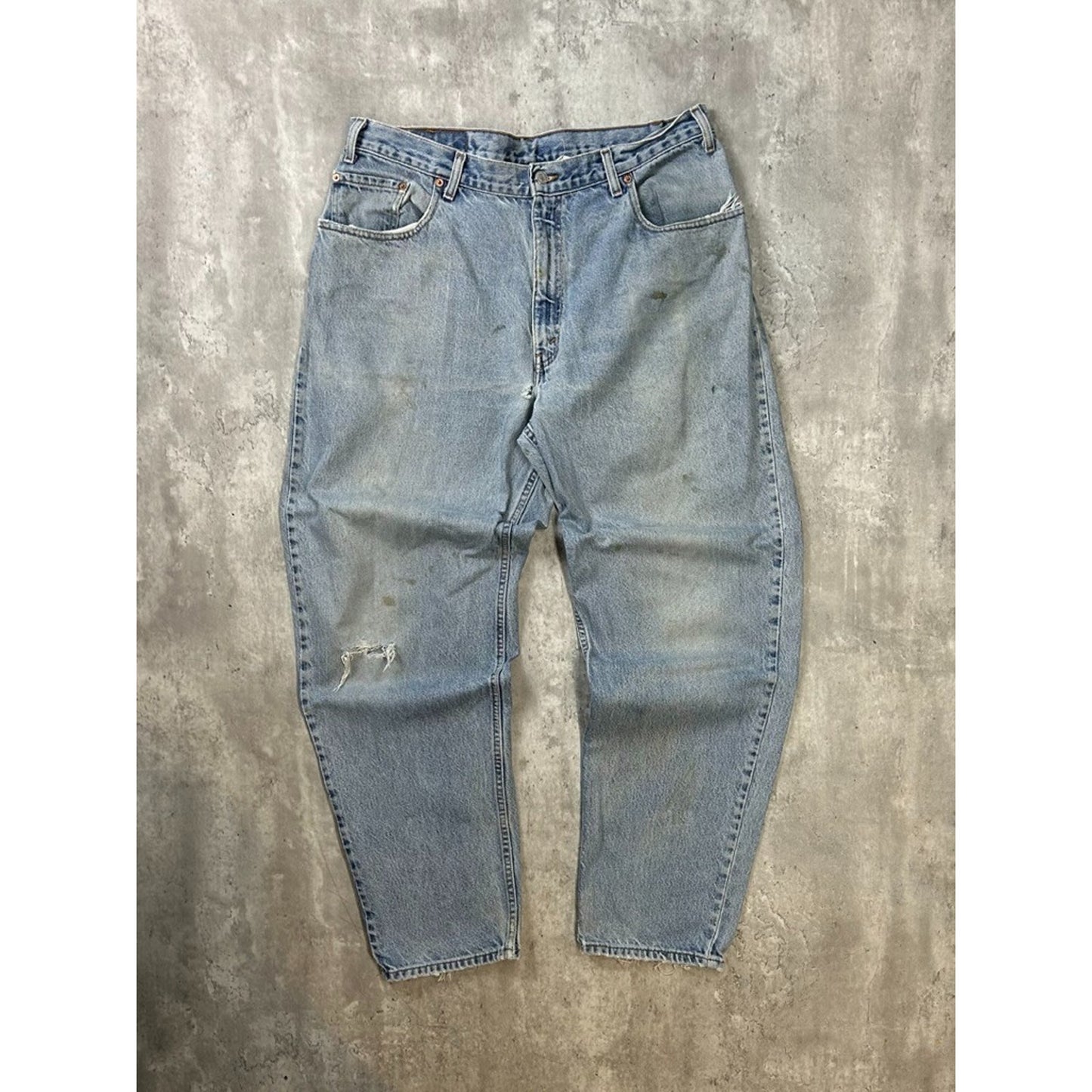 Vintage 90s Levis 560 Red Tab Light Wash Denim Pants Size 37