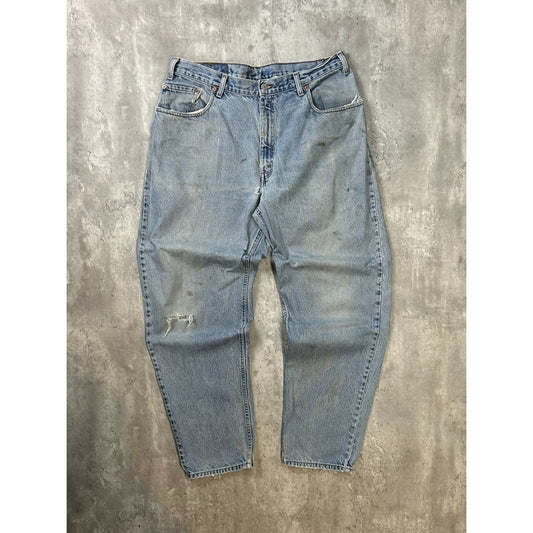 Vintage 90s Levis 560 Red Tab Light Wash Denim Pants Size 37
