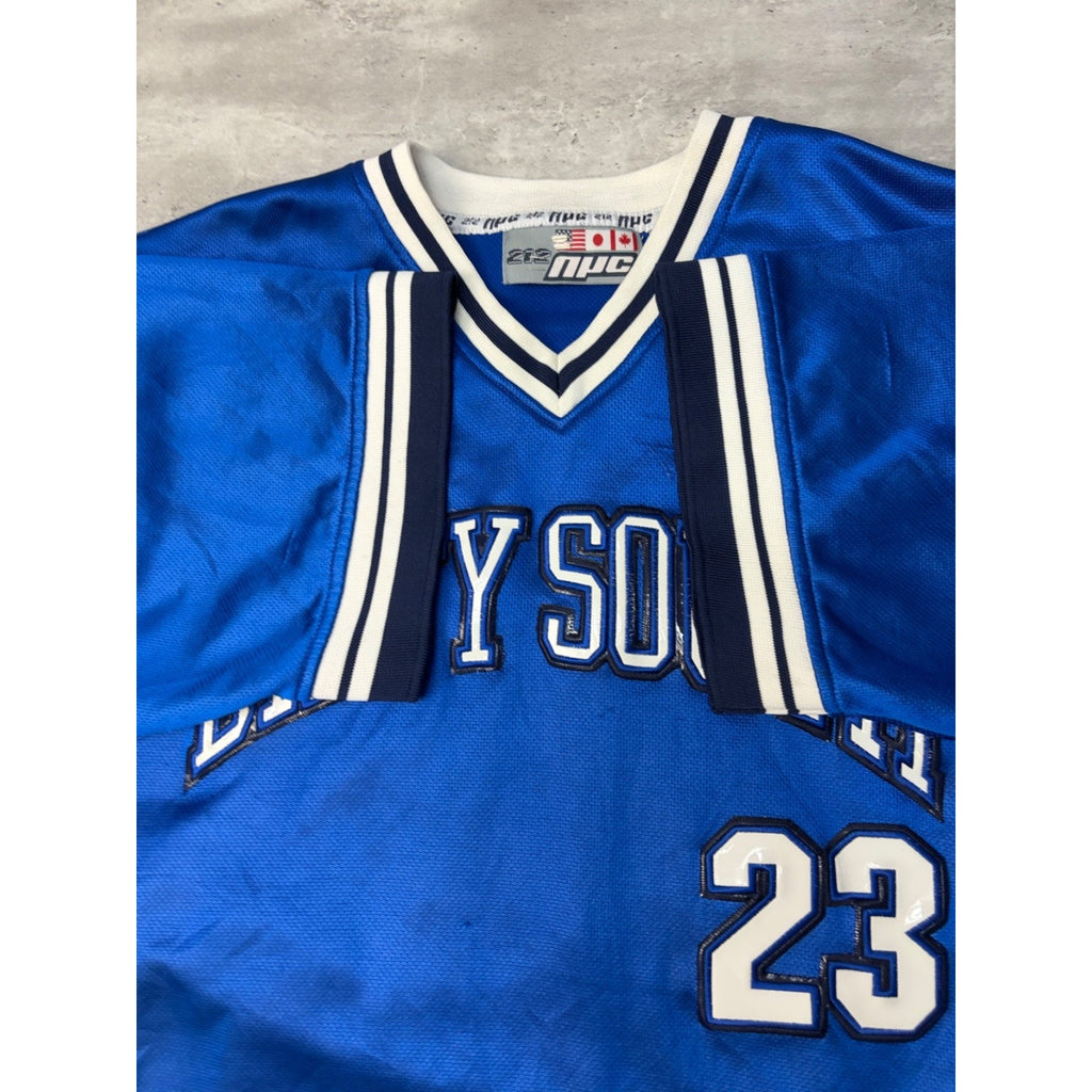 Vintage Y2K Dirty South #23 Stitched Arc Spellout Blue Football Jersey Size XL