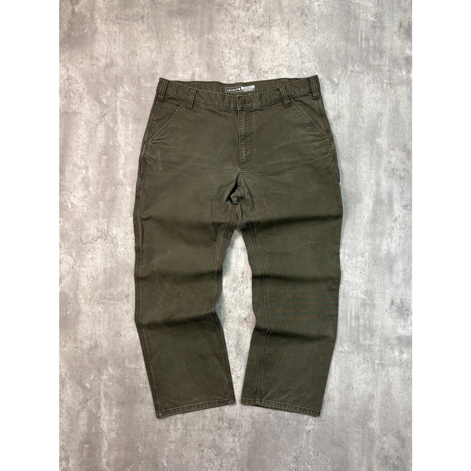 Vintage Carhartt Relaxed Fit Canvas Workwear Carpenter Pants Size 38