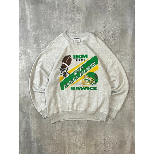 Vintage 2000 IKM State Football Playoffs Collegiate Graphic Sweatshirt Sz Medium