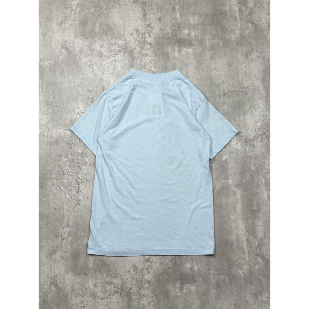 Vintage 80s Ridin-Hy Ranch Gradient Script Spellout T-Shirt Size Small