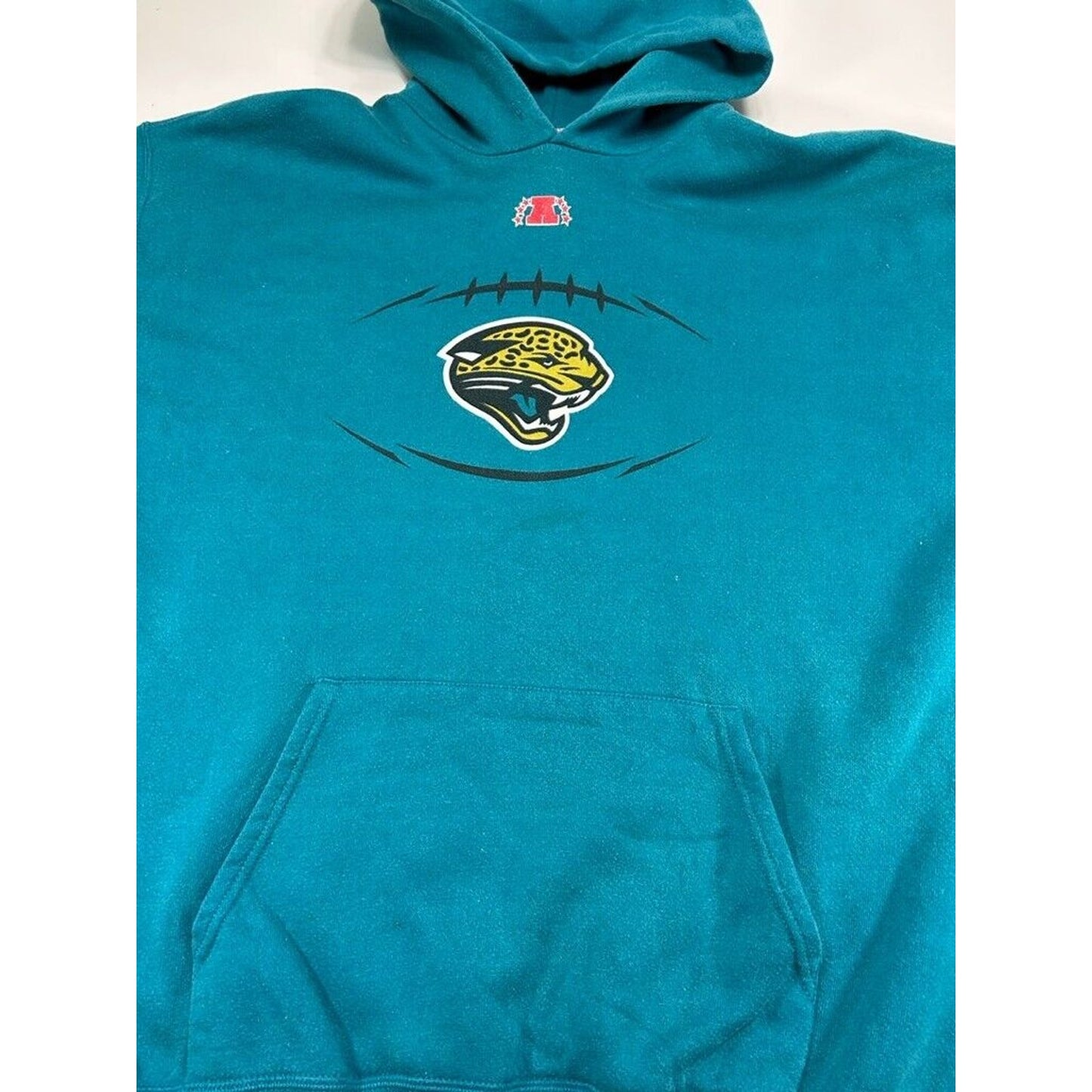 Vintage Jacksonville Jaguars NFL AFC Hooded Football Sweatshirt Size XL