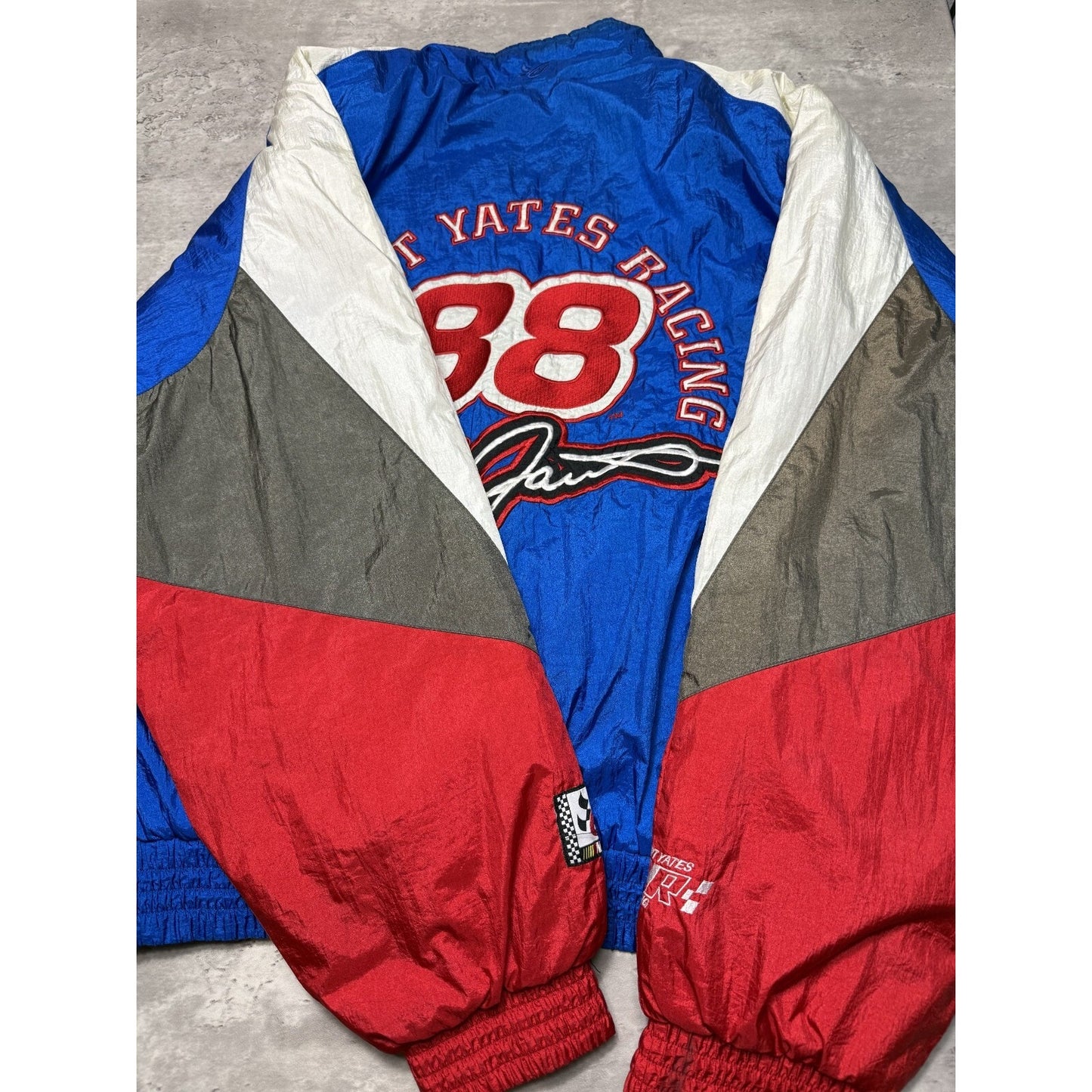 Vintage Dale Jarrett #88 Nascar Embroidered Full Zip Insulated Jacket Size XL