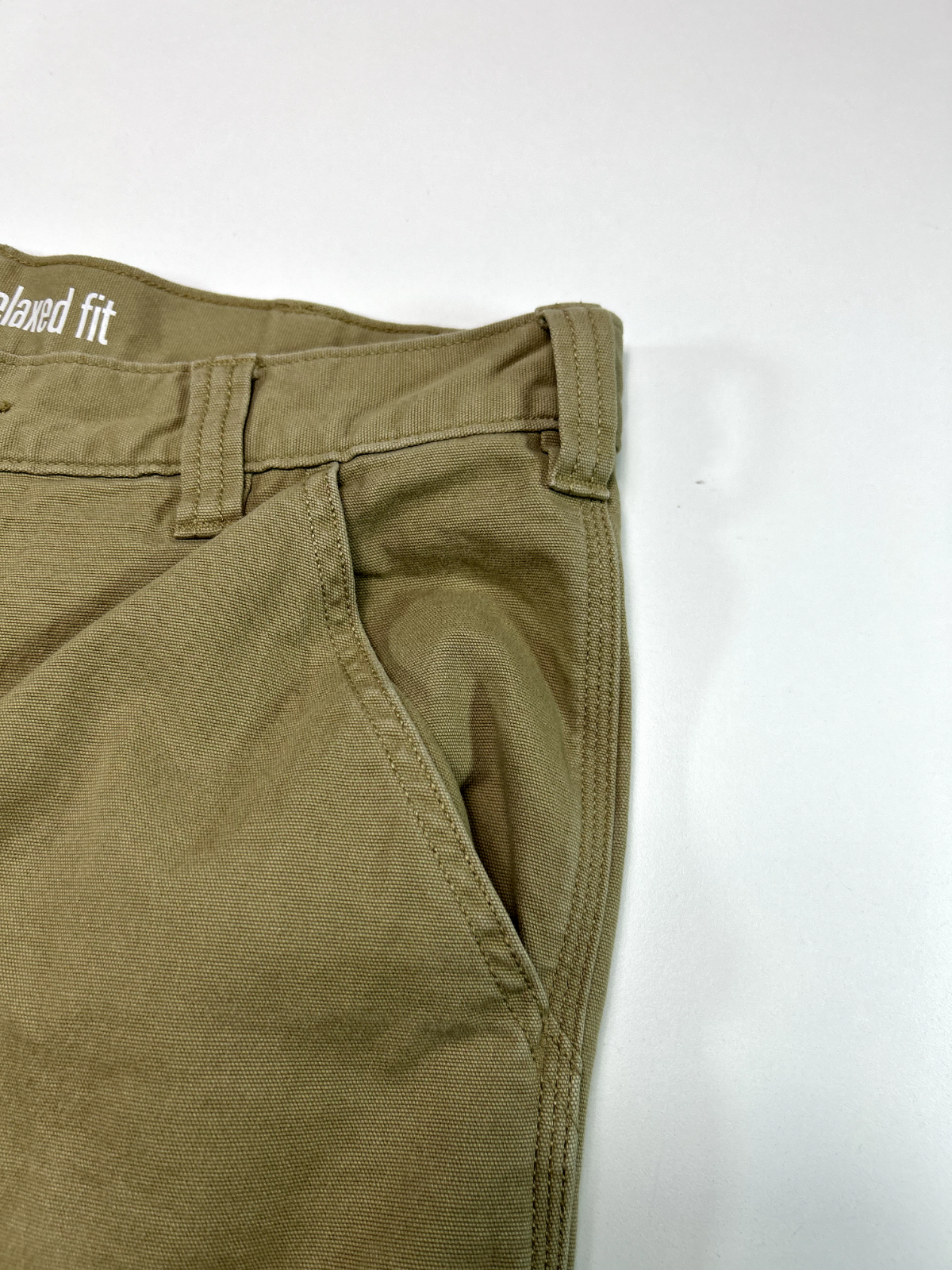 Carhartt Relaxed Fit Canvas Workwear Five Pocket Pants Size 35 Beige