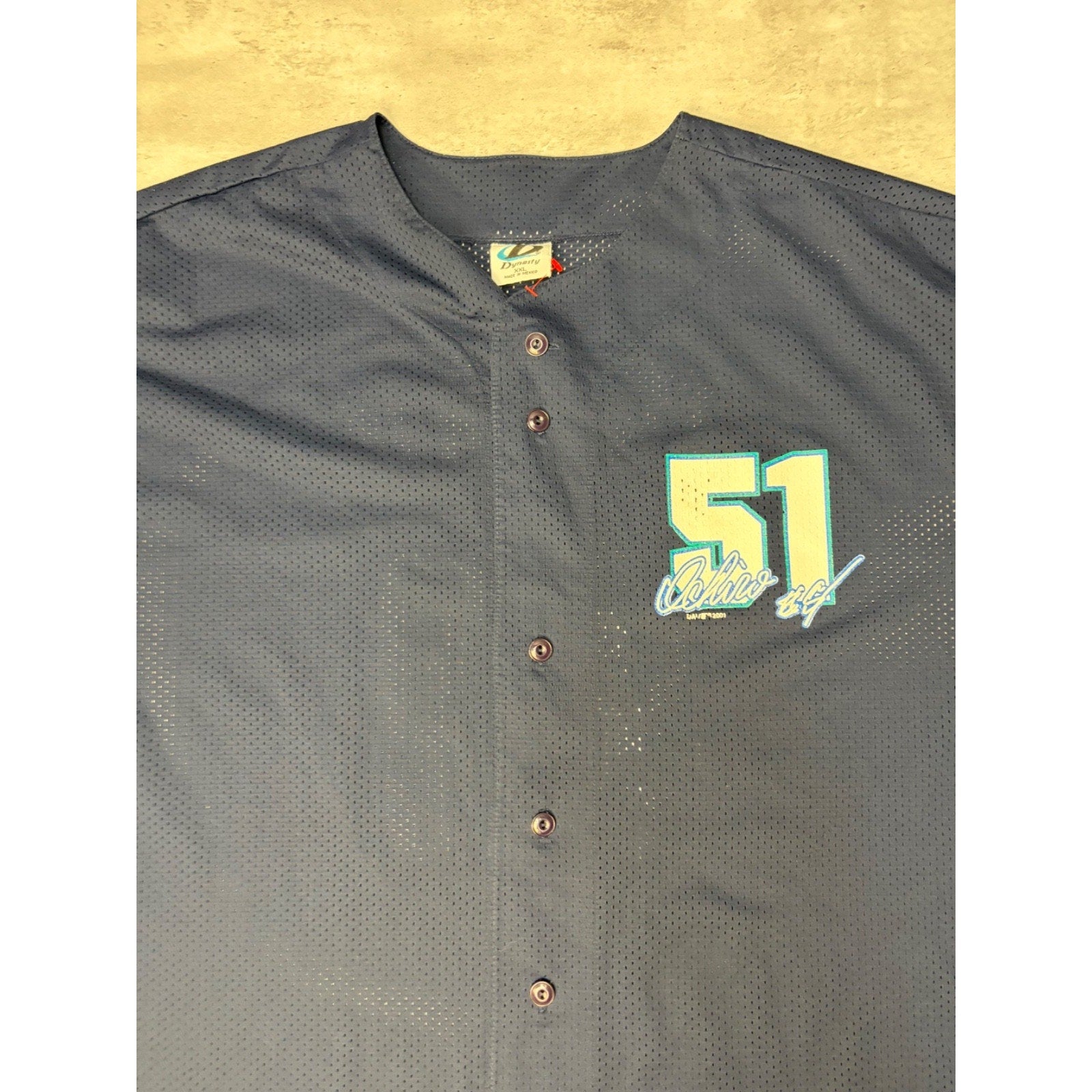 Vintage 2001 Ichiro Suzuki #51 Seattle Mariners Baseball Jersey Size 2XL