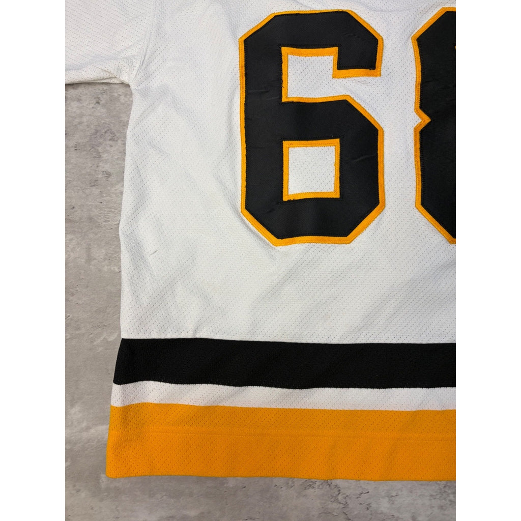 Vintage Jaromir Jagr #68 Pittsburgh Penguins NHL CCM Hockey Jersey Size Large