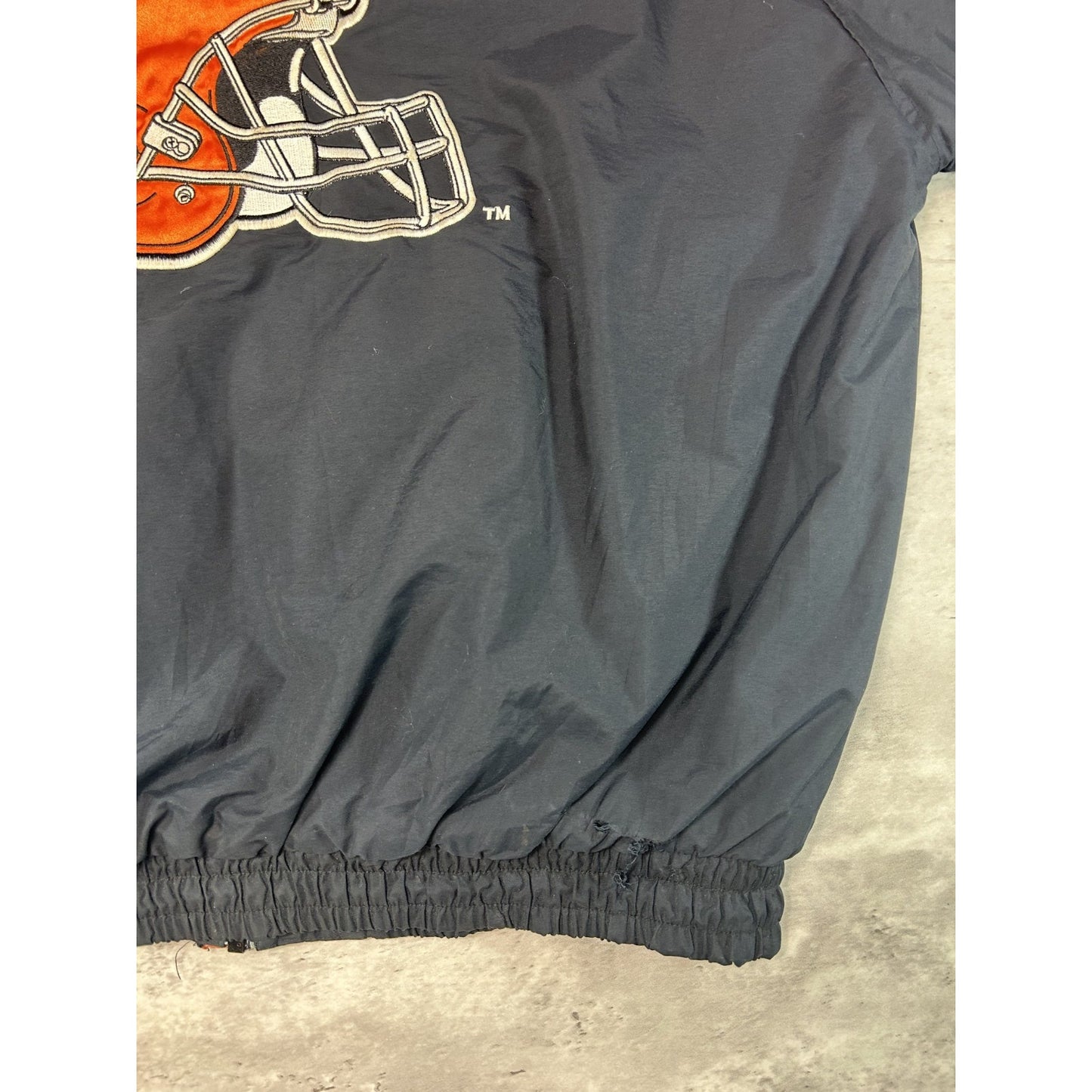 Vintage 90s Cleveland Browns NFL Embroidered Full Zip Starter Jacket Size Large