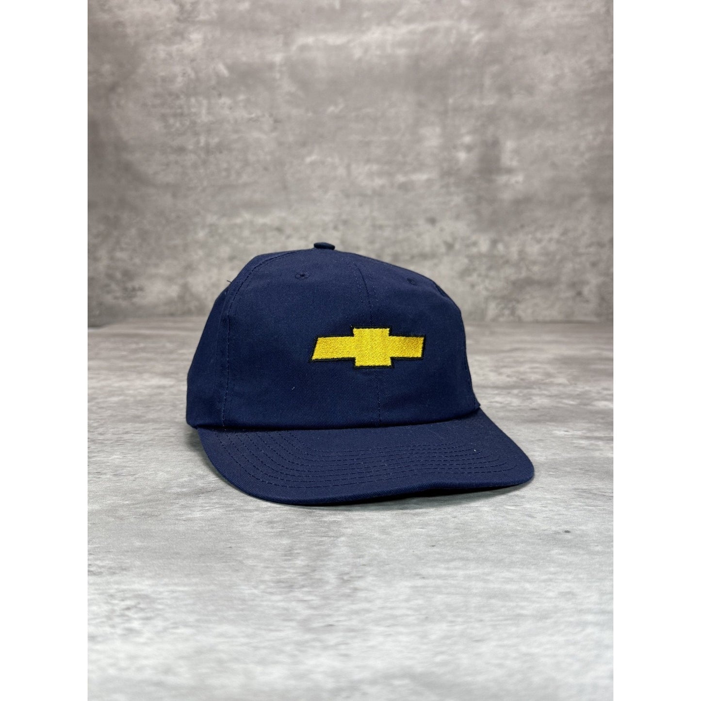Vintage 90s Chevrolet Embroidered Logo Snapback Hat OSFA Blue