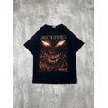 Vintage 2000 Disturbed Heavy Metal Graphic Black Band T-Shirt Size Large