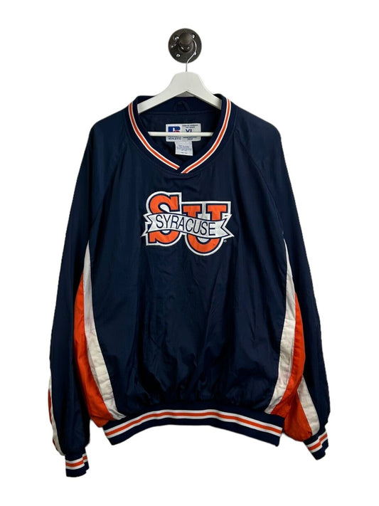Vintage 90s Syracuse Orangemen NCAA Pullover Windbreaker Jacket Size XL