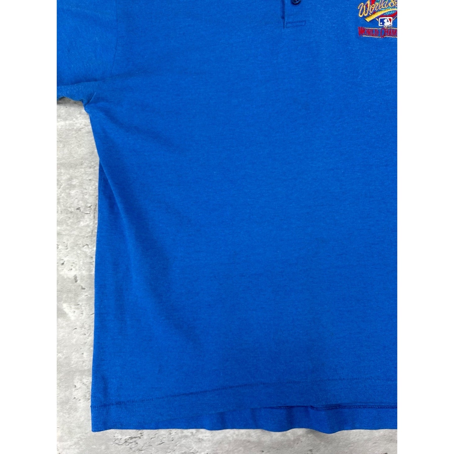 Vintage 1993 Toronto Blue Jays MLB World Series Champs 1/4 Button Up Shirt Med