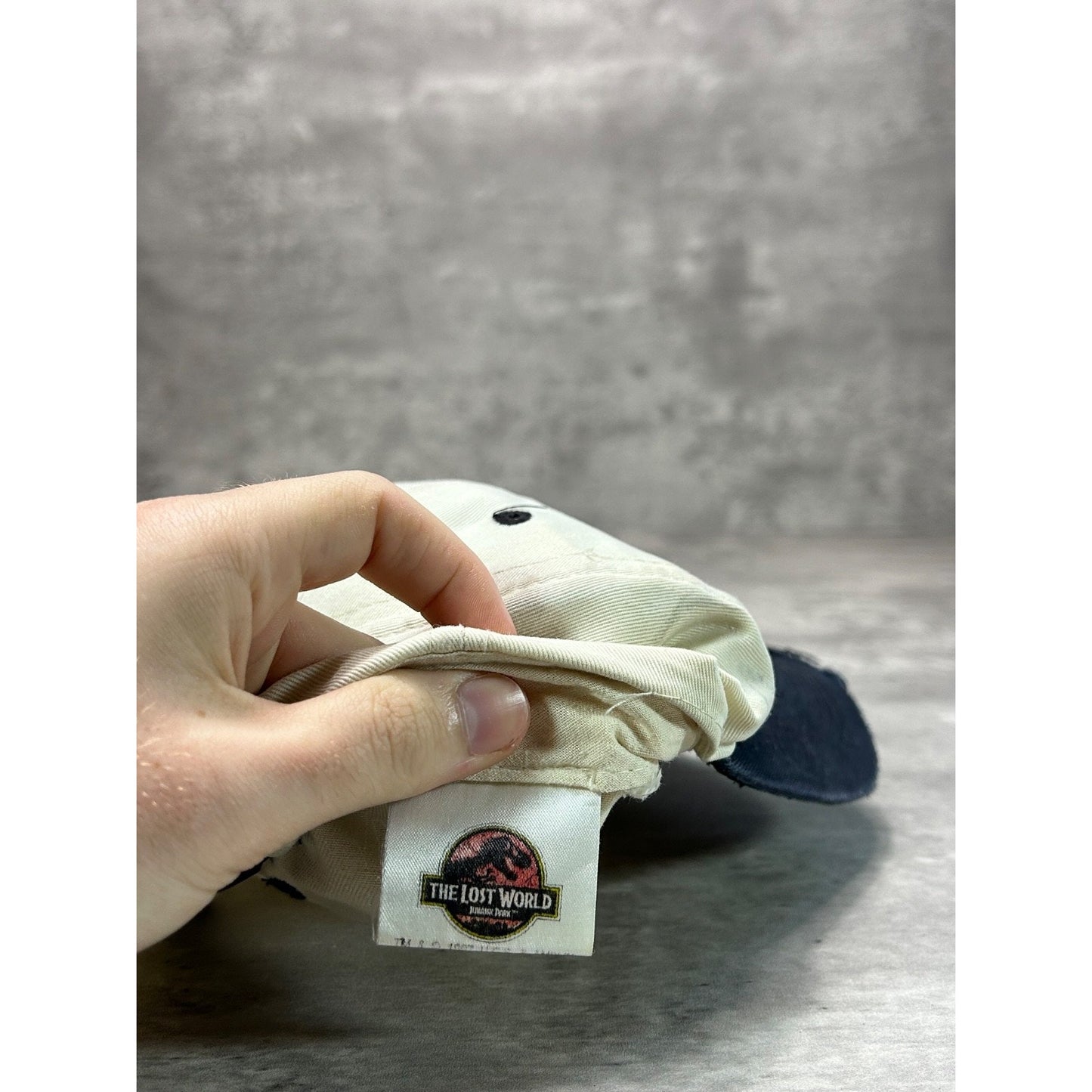 Vintage 1997 Jurassic Park The Lost World Raptor Embroidered Snapback Hat OSFA