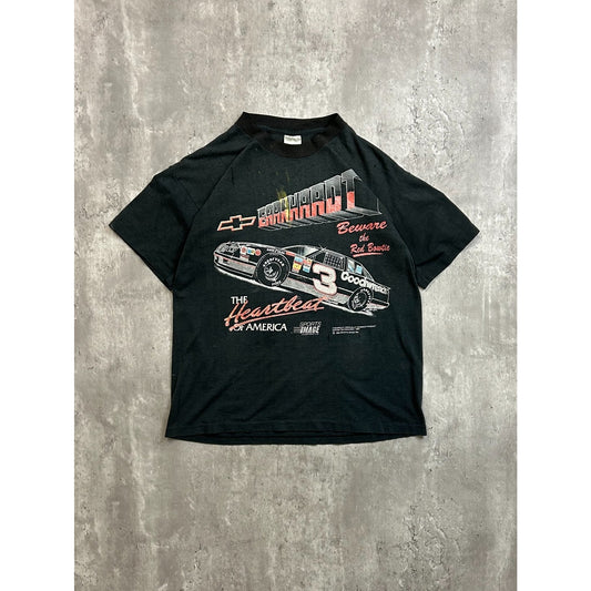Vintage 1989 Dale Earnhardt #3 Nascar Chevy Heartbeat T-Shirt Size Medium