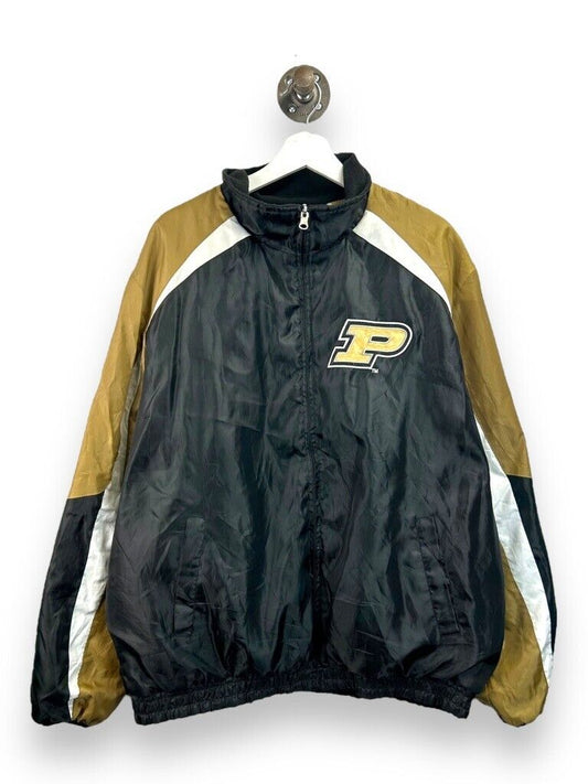 Vintage Purdue Boilermakers NCAA Nylon Fleece Reversible Full Zip Jacket Size XL