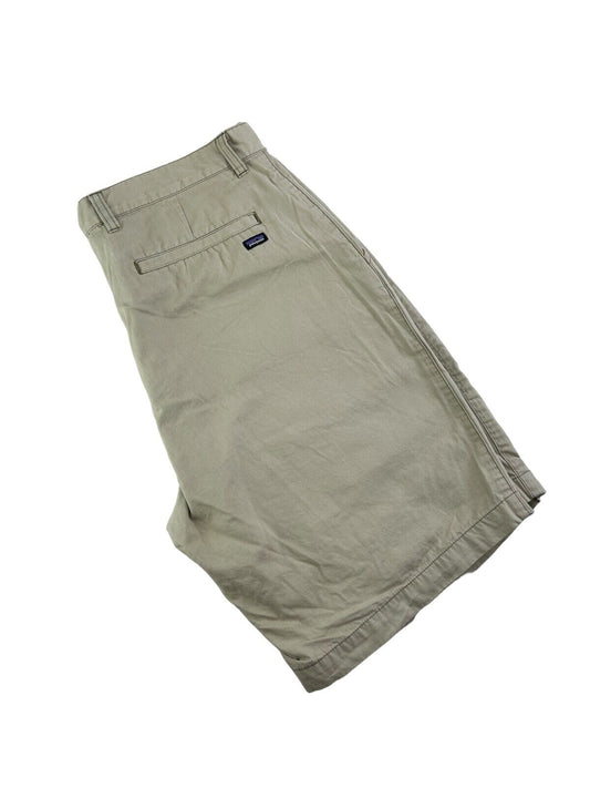 Vintage Patagonia Embroidered Patch Khaki Shorts Size 36 Beige