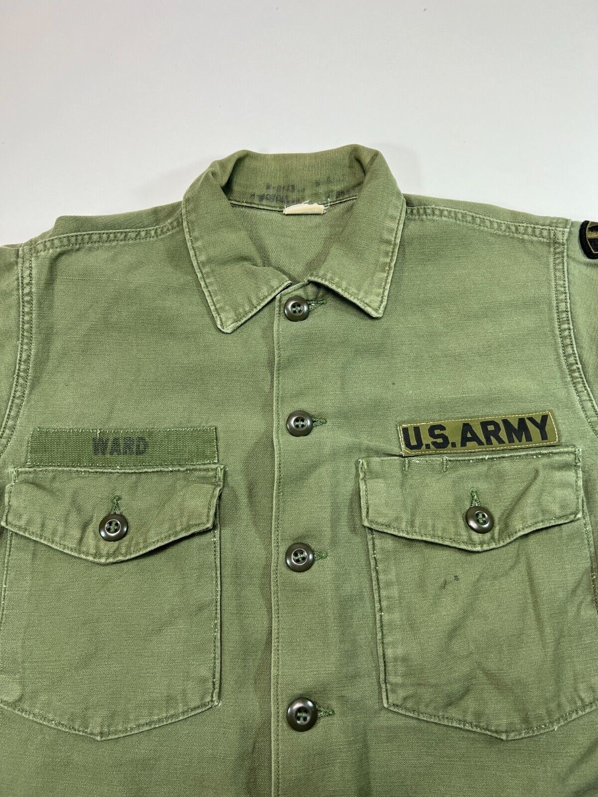Vintage 80s/90s US Army Military Issue Double Pocket Button Up Shirt Size Large