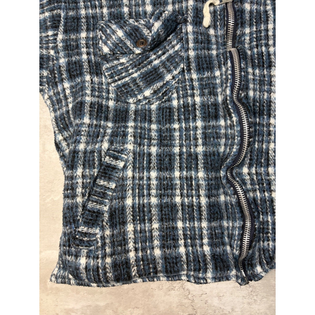 Vintage Earth Ragz Plaid Heavyweight Full Zip Jacket Size Large